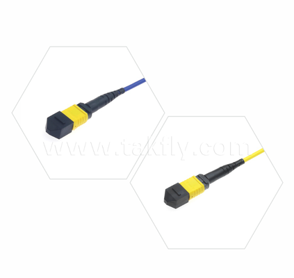 Gepantserd MPO/MTP-patchsnoer – Robuuste metalen mantel, voorkomt schade en verplettering door knaagdieren, voor FTTA / Industrieel / Mijnbouw