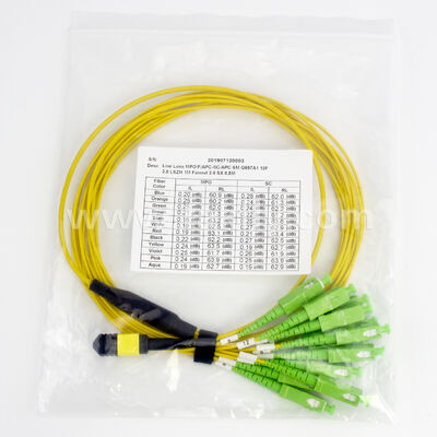 MPO MTP High-Density Multi-Fiber Patch Cord   8/12/24 Cores, Low Loss, 500 Paring Cycles, IEC & TIA Compliant