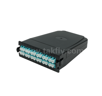 MPO/MTP naar LC vooraf afgesloten cassettemodule – 12-core of 24-core, LC duplex voorpaneel, dubbele MPO-achteradapters, Plug-and-Play voor datacenterbekabeling met hoge dichtheid