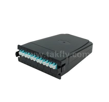 MPO/MTP naar LC vooraf afgesloten cassettemodule – 12-core of 24-core, LC duplex voorpaneel, dubbele MPO-achteradapters, Plug-and-Play voor datacenterbekabeling met hoge dichtheid