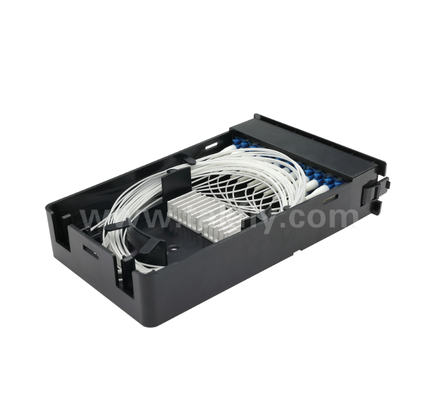 Vooraf aangesloten cassettemodule – TK‑HRM‑04, 12C/24C, Dual‑Mode: LC Pigtail Fusion of MPO‑LC Cassettebeheer, Plug‑and‑Play voor datacenterbekabeling