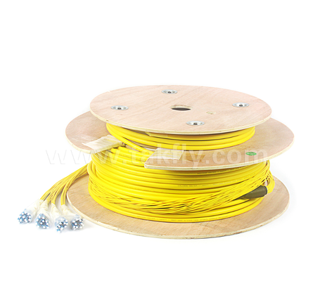48-Core LC-LC Pre-terminated Breakout Patch Cord High-Density, Custom Breakout Configurations (Bare Fiber / 0.9mm / 2.0mm / 3.0mm), voor Data Center & Indoor / Outdoor toepassingen