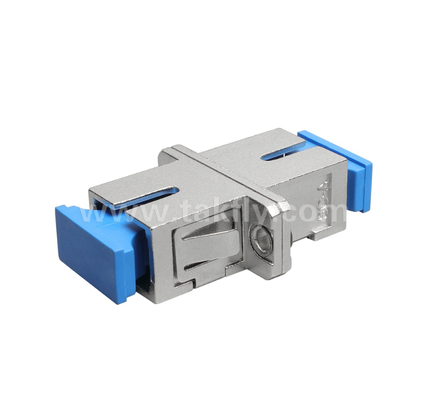 SC Simplex Metaalvezel Adapter ️ Duurzame metalen behuizing, laag invoegverlies, hoge en lage temperatuurbestendig, voor verbindingen van glasvezelkabel-kabel en kabel-to-apparatuur