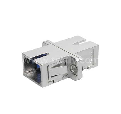 SC Simplex Metaalvezel Adapter ️ Duurzame metalen behuizing, laag invoegverlies, hoge en lage temperatuurbestendig, voor verbindingen van glasvezelkabel-kabel en kabel-to-apparatuur