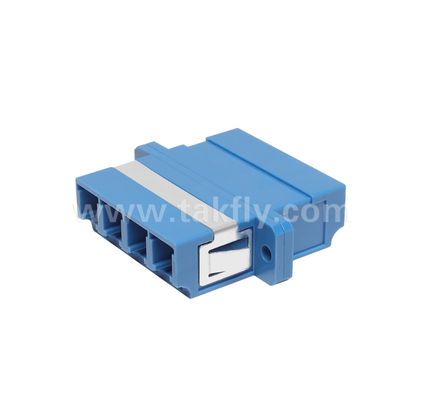 LC Quad-Fiber Adapter 4× LC Duplex, ruimtebesparend ontwerp, voor verbinding van kabel tot kabel en kabel tot apparatuur