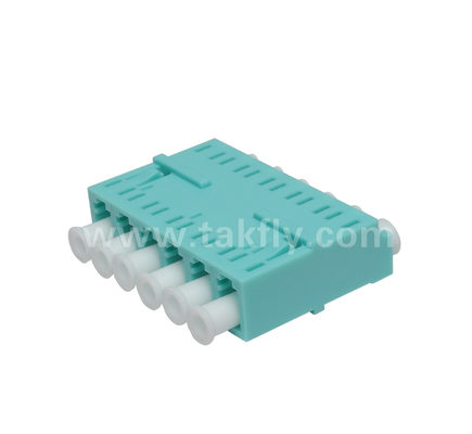 LC 6-weg adapter – 6-in-1 LC duplex, glasvezeladapter met hoge dichtheid, laag invoegverlies, voor datacenters en FTTx high-density patching