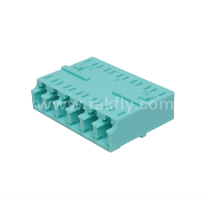 LC 6-weg adapter – 6-in-1 LC duplex, glasvezeladapter met hoge dichtheid, laag invoegverlies, voor datacenters en FTTx high-density patching