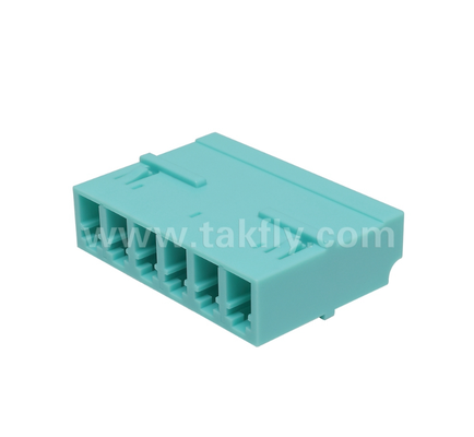 LC 6-weg adapter – 6-in-1 LC duplex, glasvezeladapter met hoge dichtheid, laag invoegverlies, voor datacenters en FTTx high-density patching