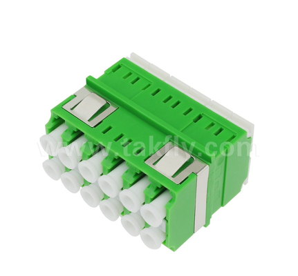 12‐poort LC‐LC-adapter met hoge dichtheid 12‐core, meerkanaals gegevensoverdracht, laag invoegverlies, voor datacenters en hogesnelheidsvezelnetwerken