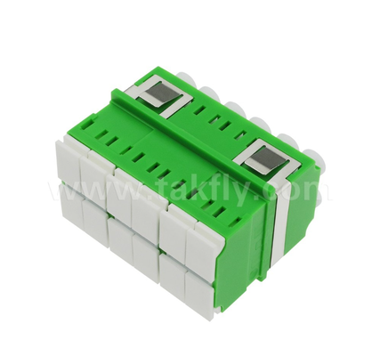 12‐poort LC‐LC-adapter met hoge dichtheid 12‐core, meerkanaals gegevensoverdracht, laag invoegverlies, voor datacenters en hogesnelheidsvezelnetwerken