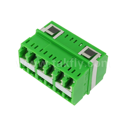 12‐poort LC‐LC-adapter met hoge dichtheid 12‐core, meerkanaals gegevensoverdracht, laag invoegverlies, voor datacenters en hogesnelheidsvezelnetwerken