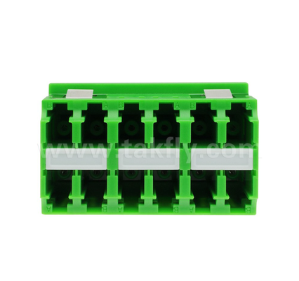 12‐poort LC‐LC-adapter met hoge dichtheid 12‐core, meerkanaals gegevensoverdracht, laag invoegverlies, voor datacenters en hogesnelheidsvezelnetwerken