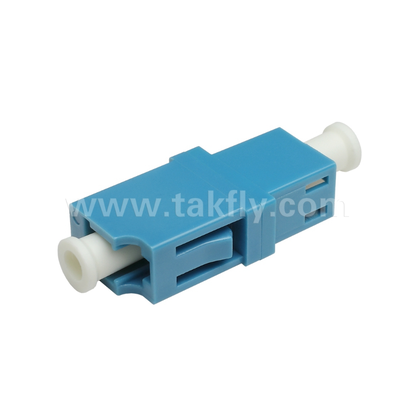 LC Simplex Fiber Adapter Low Insertion Loss, Precision Alignment, High & Low Temperature Resistant, voor Data Center & FTTx Fiber verbindingen