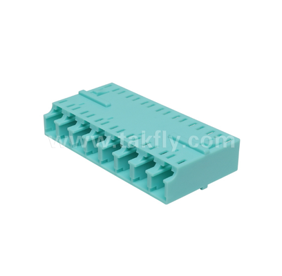 LC 8-Way Adapter 8 in 1 LC Duplex, High-Density Fiber Adapter, Low Insertion Loss, voor Data Center & FTTx High-Density Patching