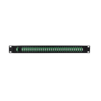 Het OEM 1U 19Inch 2x64 Rek zet LC-Vezel Optische PLC Splitser voor FTTx-Datacenter op