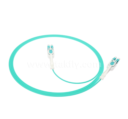 LC Push-Pull Uniboot Fiber Optic Patch Cord One-Tube Two-Core, Polarity Interchangeable, voor High-Density Assembly & Data Center toepassingen