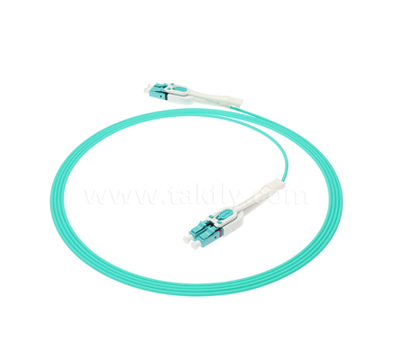 LC Push-Pull Uniboot Fiber Optic Patch Cord One-Tube Two-Core, Polarity Interchangeable, voor High-Density Assembly & Data Center toepassingen