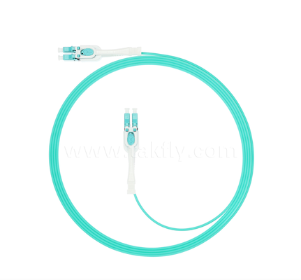 LC Push-Pull Uniboot Fiber Optic Patch Cord One-Tube Two-Core, Polarity Interchangeable, voor High-Density Assembly & Data Center toepassingen