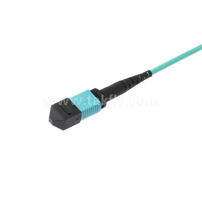 MPO MTP Patchcord Multimode OM3 Trunk-kabel 12F glasvezel voor datacenter AI Telecom-bekabeling