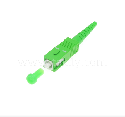 SC/APC Fiber Optic Connector – Low Insertion Loss, Push-Pull Design, FTTH Compatible