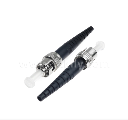 ST-glasvezelconnector – Bajonet Twist-Lock, laag invoegverlies, multimode/singlemode-compatibel