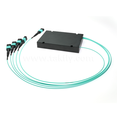 MPO/MTP Fanout Cable PLC Splitter 1x4 SM/MM Glasvezel voor Data Center FTTX