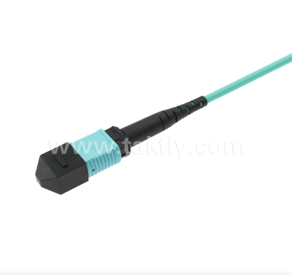 MPO/MTP naar LC Uniboot Breakout Patch Cord   OM3 Multimode, High-Density, Polarity Reversible voor 40G/100G Data Centers