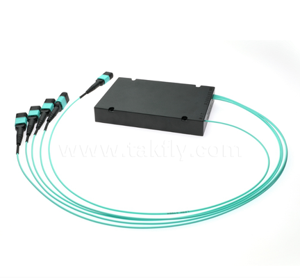 1×4 MPO/MTP OM3 PLC-splitter – multivezelsplitter met hoge dichtheid voor datacenters