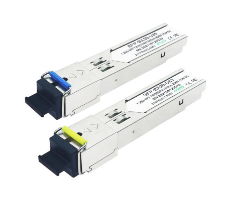 1.25Gbps SFP Bi-directionele Transceiver 20KM Bereik Tx1310nm/Rx1550nm TK-B3512-3SCD20