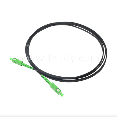 SC/APC tot SC/APC FTTH Indoor Flat Drop Patch Chord -Simplex, vooraf beëindigd, anti-vibratie voor snelle inbouwontplooiing