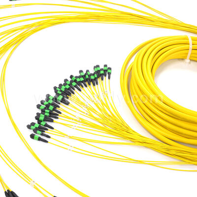 Amphenol aangepast 288 vezels 0.35dB Max Invoegverlies Singlemode OS2 MPO Trunk Cable voor Data Center