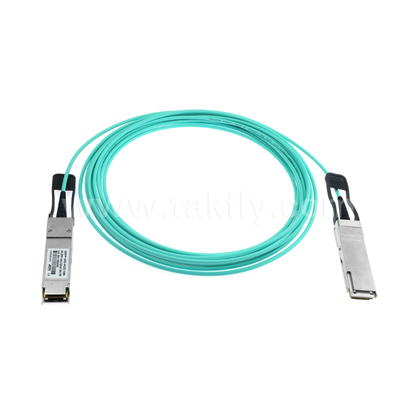 40G QSFP+ actief optisch kabel 4 kanaal full-duplex, 11,3 Gbps per lijn, laag vermogen, warm aansluitbaar