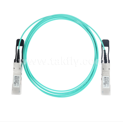 100G QSFP28 Actieve optische kabel (AOC) 4×25G, tot 104 Gbps, 3-70m, VCSEL-array, laag vermogen < 3,5 W, QSFP28 tot QSFP28