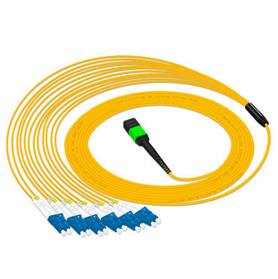 10meters 12 vezels MPO MTP aan kabel van het de wijzeg657a1 3.0mm flard van LC de enige
