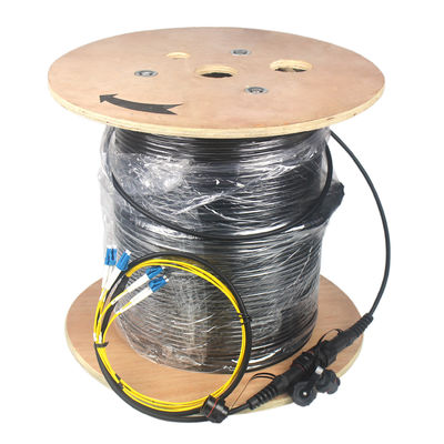 Openlucht Waterdichte MPO/MTP - Kabel van de de Vezel Optische Doorbraak van LC Singlemode