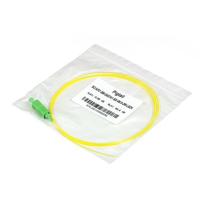 Simplex 1.5m APC 900µM van Sc van de Vezel Optische Vlecht Singlemode OS2