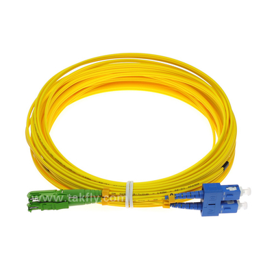 E2000-Sc Duplexvezel Optische Kabel 5 Meters de Enige van de de Wijze Optische Vezel van FTTH Kabel