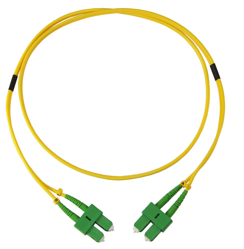 Telecom-graad glasvezel patch kabel met PVC/LSZH Jacket 3,0 mm diameter en laag invoegverlies