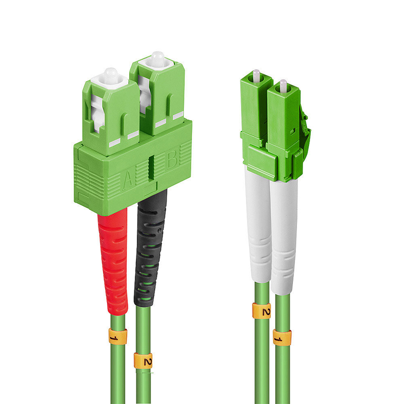 Gepersonaliseerde lengte Multimode Fiber Optic Patchcord Telecom Grade PVC/LSZH Jacket UPC/APC Polijst.