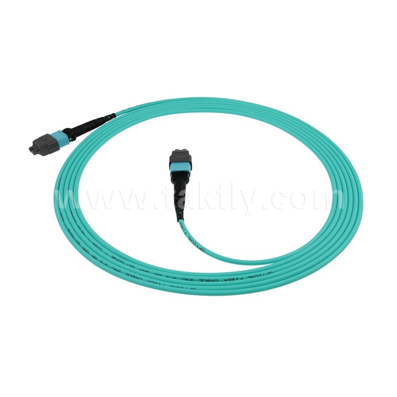16 Core SM MM MPO MTP Fiber Optic Jumper Cable voor datacenters FTTX Aanpasbaar