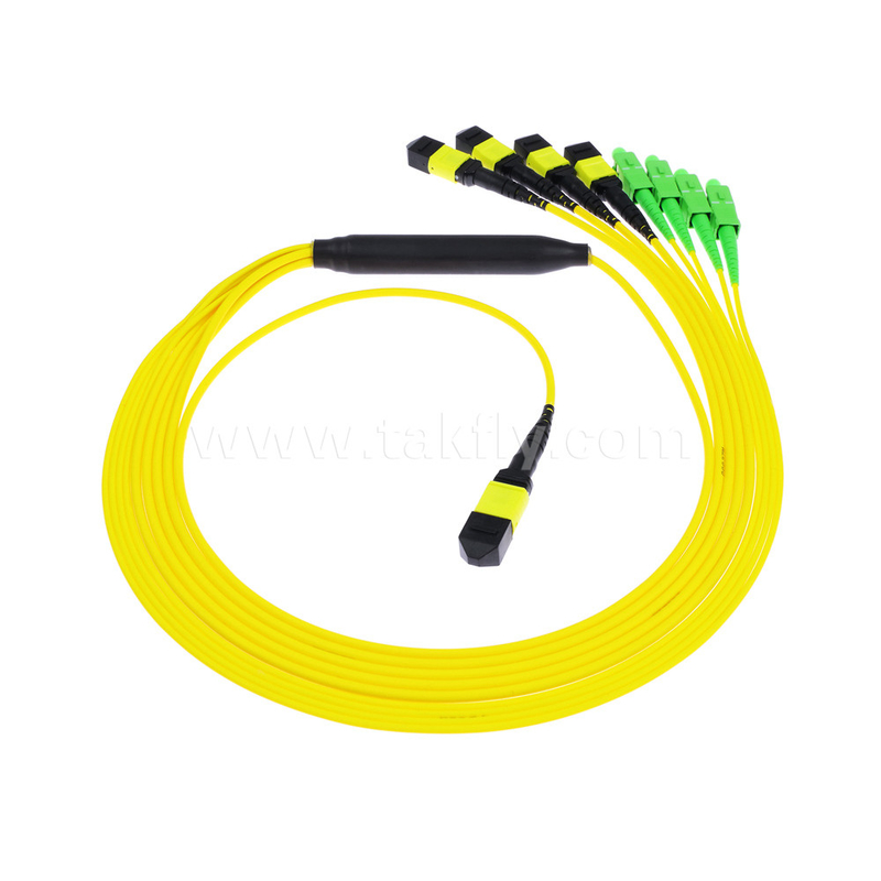 Optioneel MTP-trunkkabel MPO/MTP SC/LC/FC/ST/MPO glasvezelkabel voor datacenters
