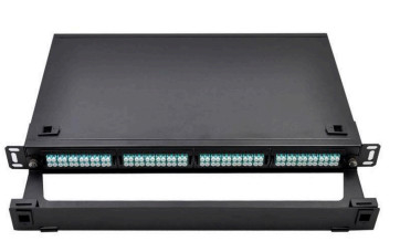 96F Cassette Adapter Panel 1U Rack Mount MPO Patch Panel voor Data Center Hoogte 1U