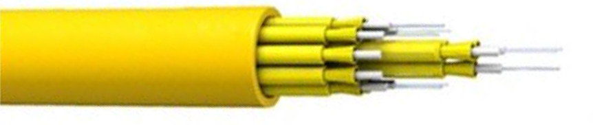 OEM Strength Member 4-48 Cores Indoor Breakout Optical Cable 1000N Max Tensile Strength