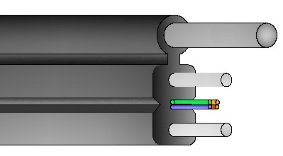 LSZH GJYX F CH Optische kabel 0,5-0,8 mm Dikte voor naadloze verbinding