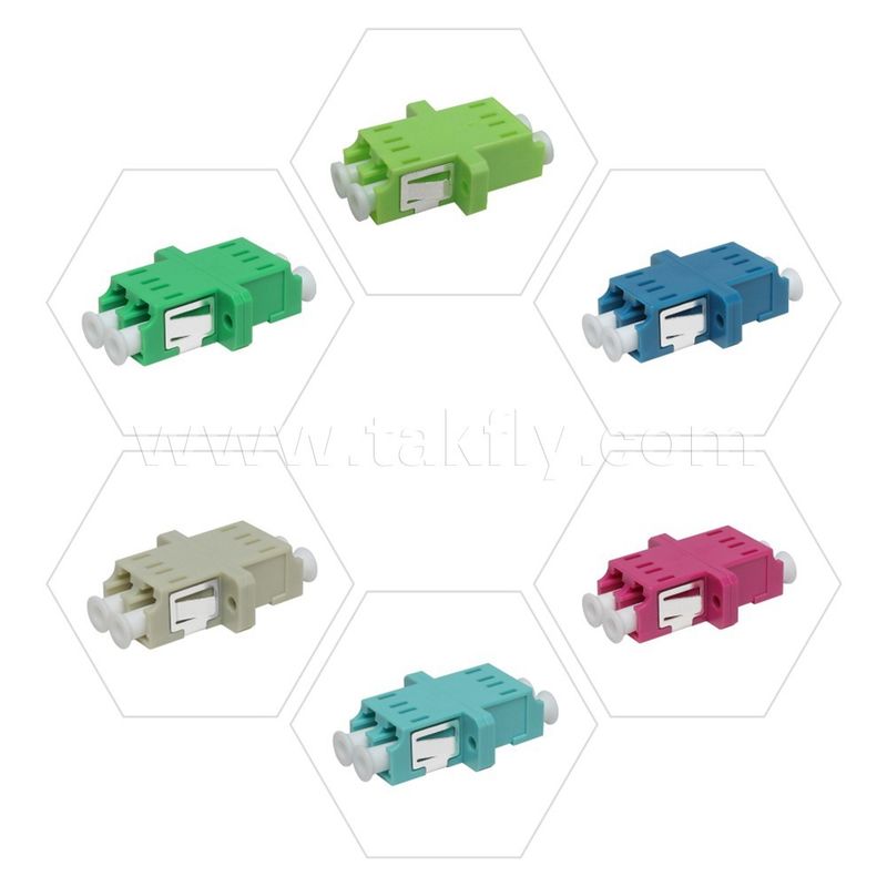 LC Adapter Cable Coupler APC/UPC SM/MM Simplex/Duplex/Quad/6 manieren/8 manieren Glasvezel Voor Data Center FTTH