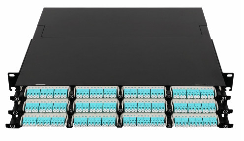 144 Core Super-High Density MPO Patch Panel Hoogte 1U Voor Data Center