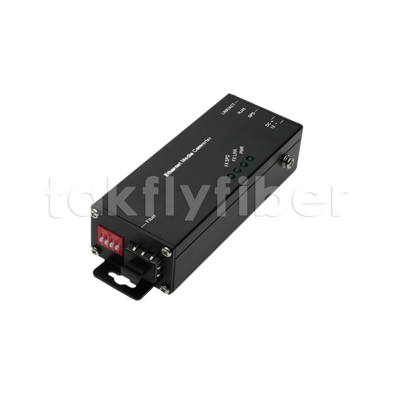 10 100 1000M Mini Type Industrial Media Converter met SFP-poort voor toepassing bij hoge temperatuur
