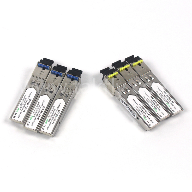 1.25G SFP BIDI optische transceivermodule Tx1310/Rx1550nm 40KM SMF DDM LC CISCO JUNIPER HUAWEI COMPATIBEL