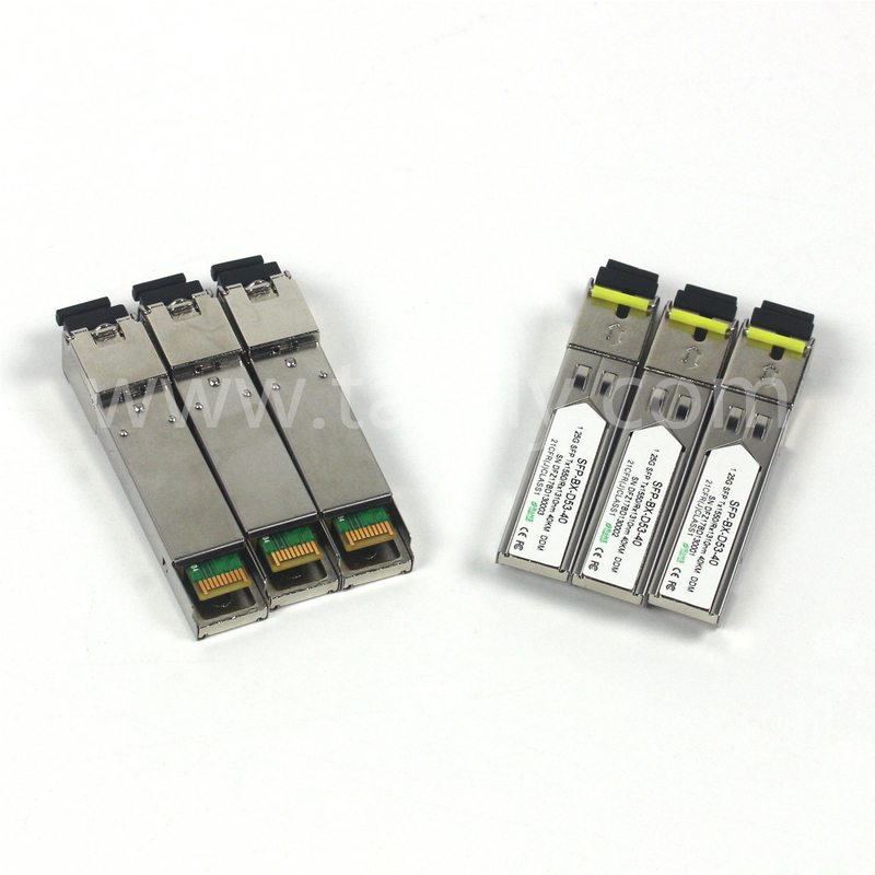 1.25G SFP BIDI-optische transceivermodule Tx1550/Rx1310nm 40KM SMF DDM LC CISCO JUNIPER HUAWEI COMPATIBEL