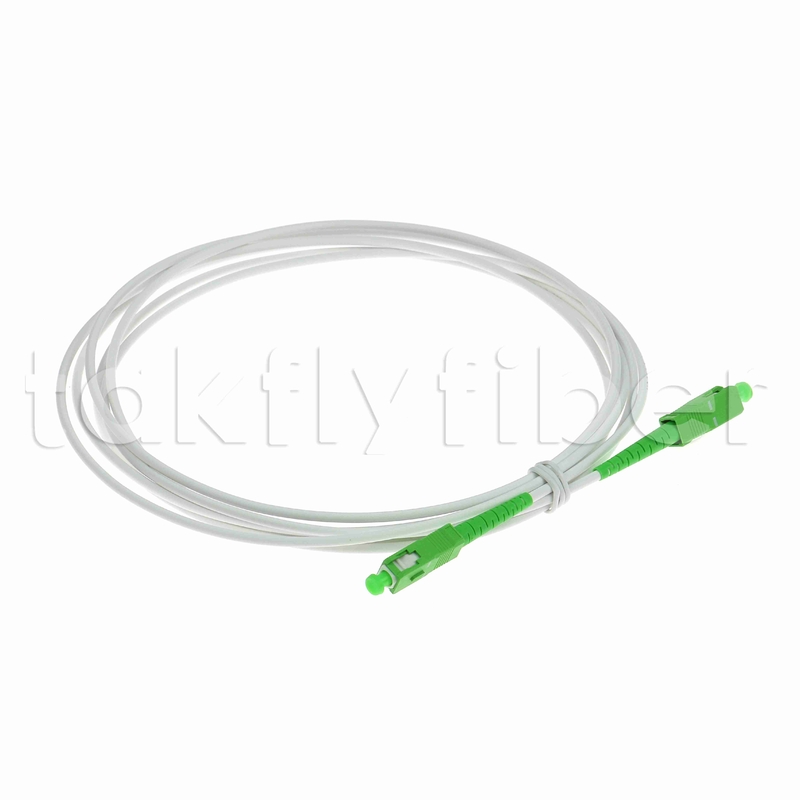 Gorderafstotend G657A2 SC APC Fiber Optic Patchcord Gepantserde Fiber Patch Cable SM 3.0mm